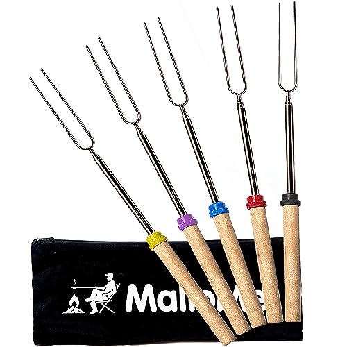 luxury MalloMe Smores Sticks for Fire Pit Long Set